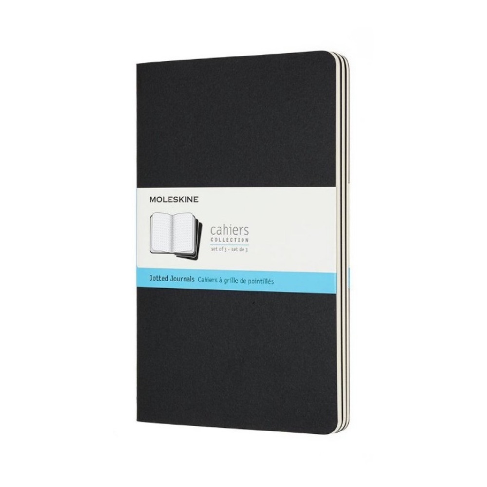 Moleskine Dotted Journal 3 Count in Black